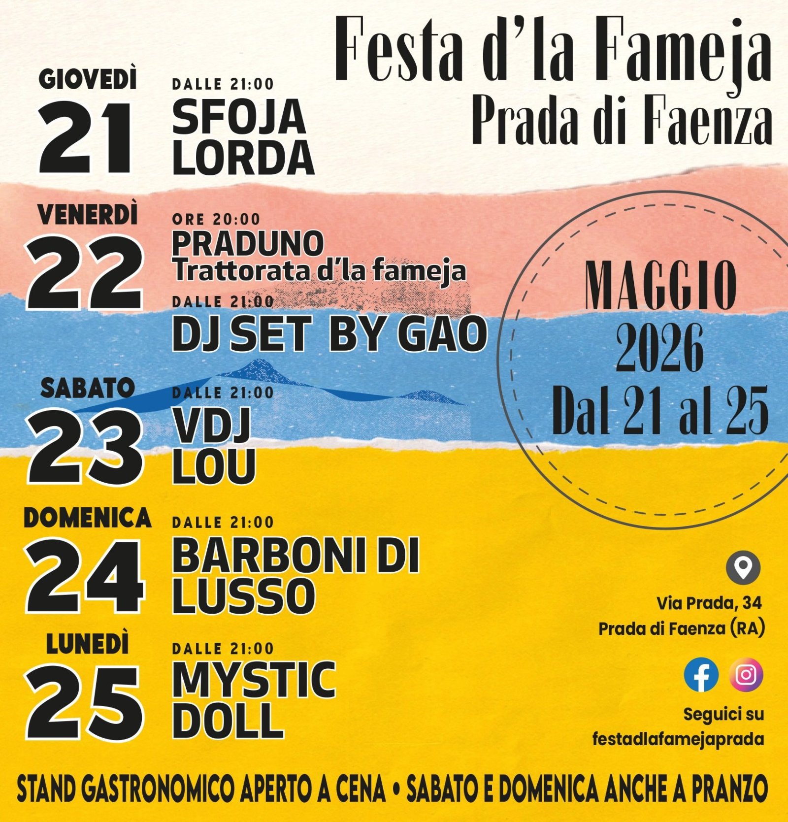 Festa d'la Fameja Prada di Faenza