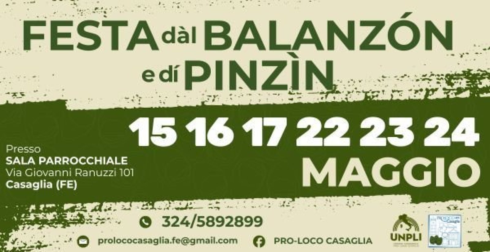 Festa dàl Balanzón e dì Pinzìn Casaglia