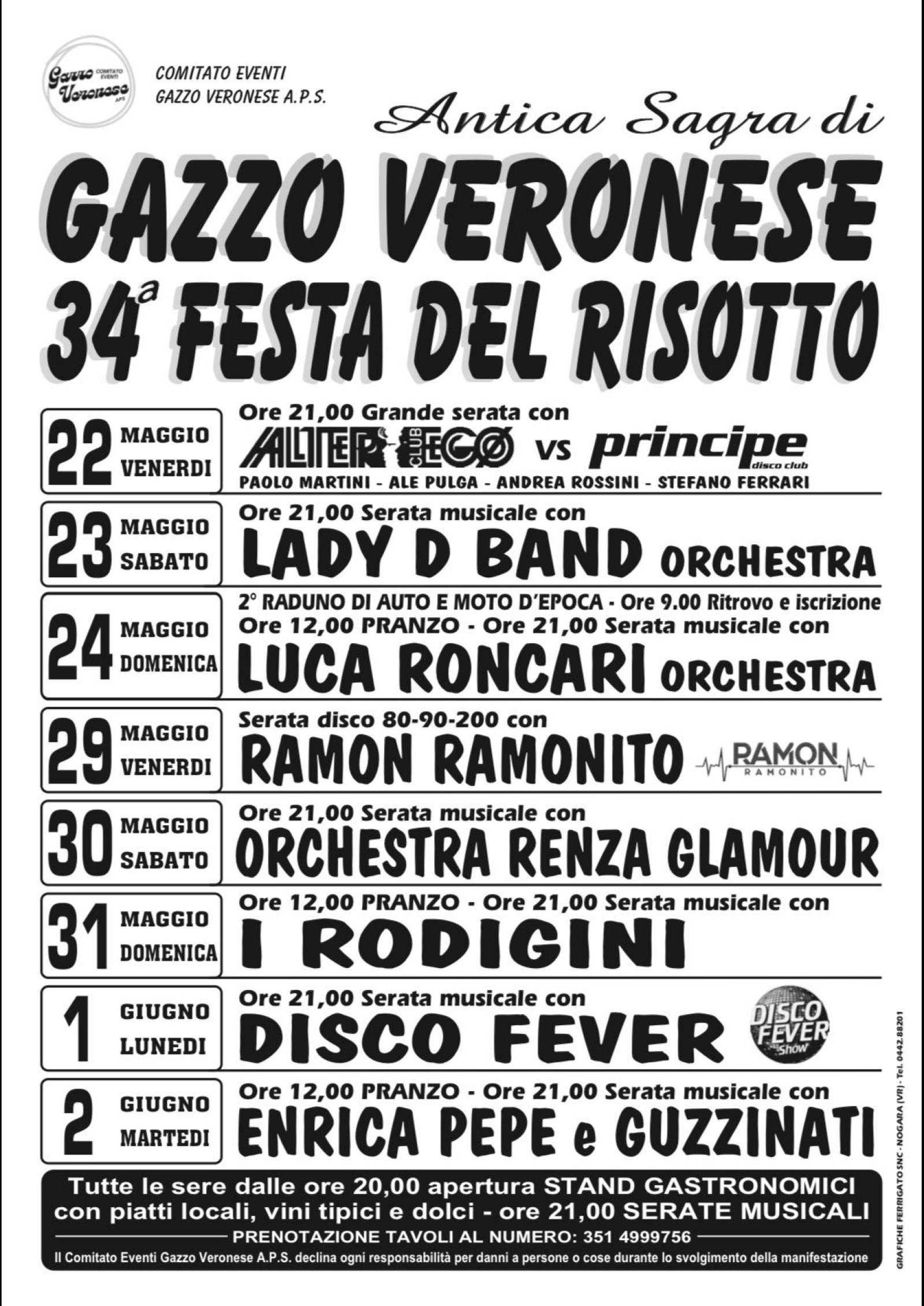 Festa Del Risotto Gazzo Veronese Programma