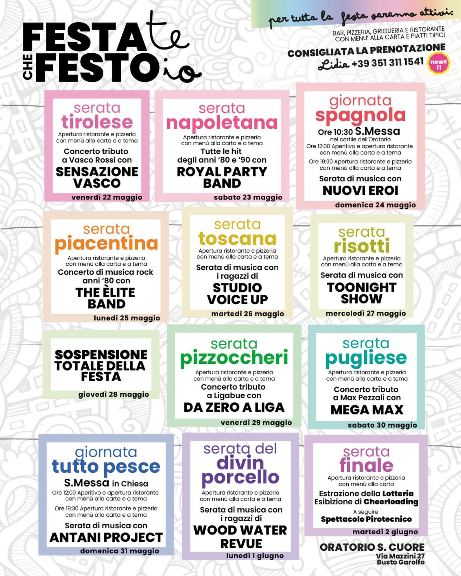 Festa Te Che Festo Programma