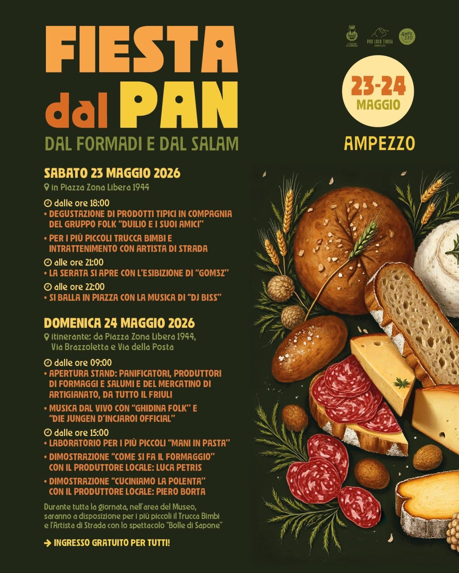 Fiesta Dal Pan, Dal Formadi E Dal Salam Ampezzo Programma