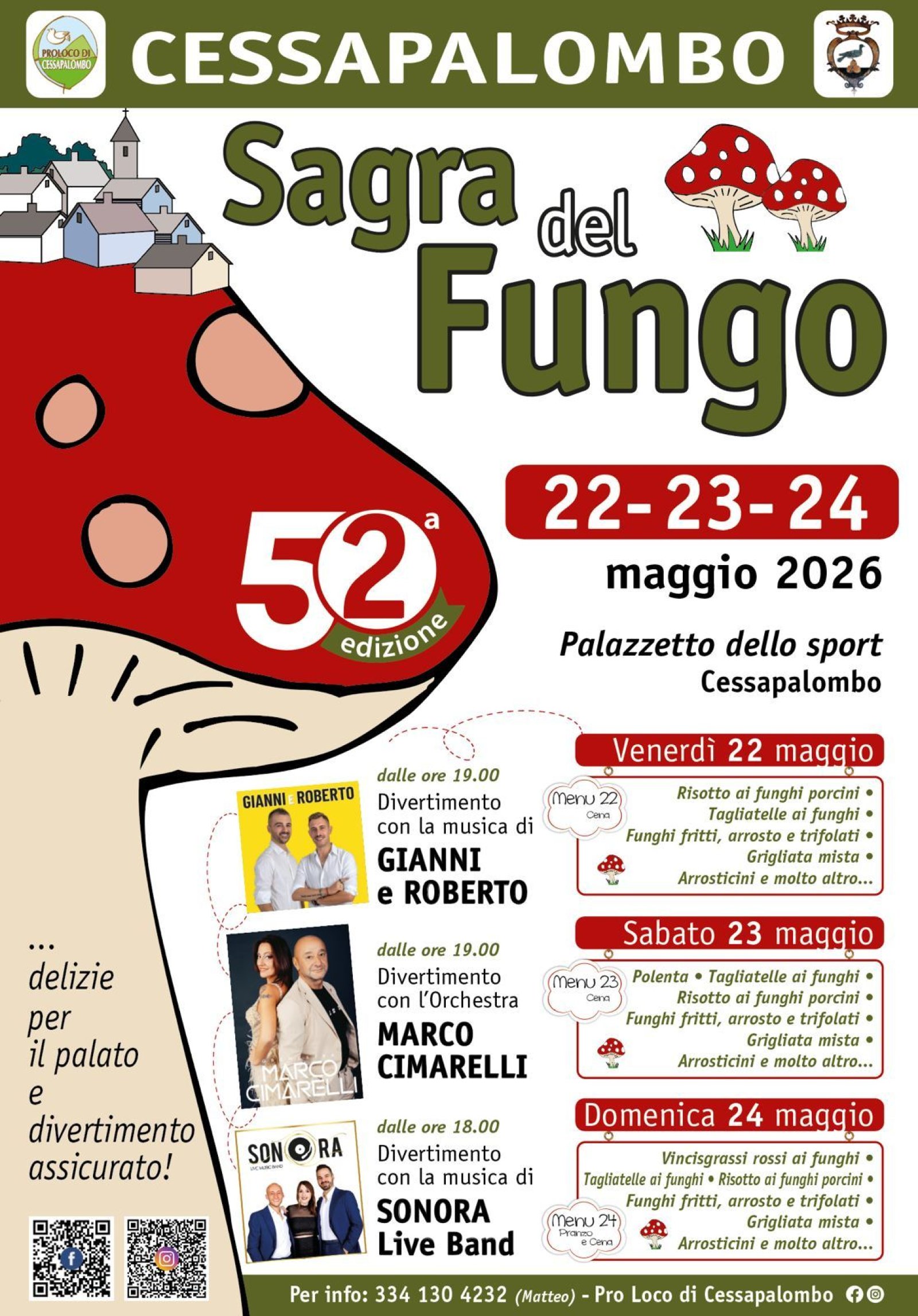 Sagra Del Fungo Cessapalombo Programma